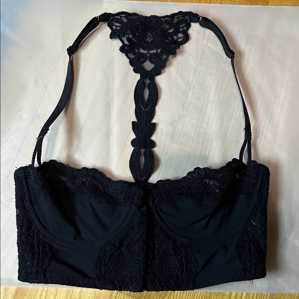 Intimately Free People Black Lace Bra
